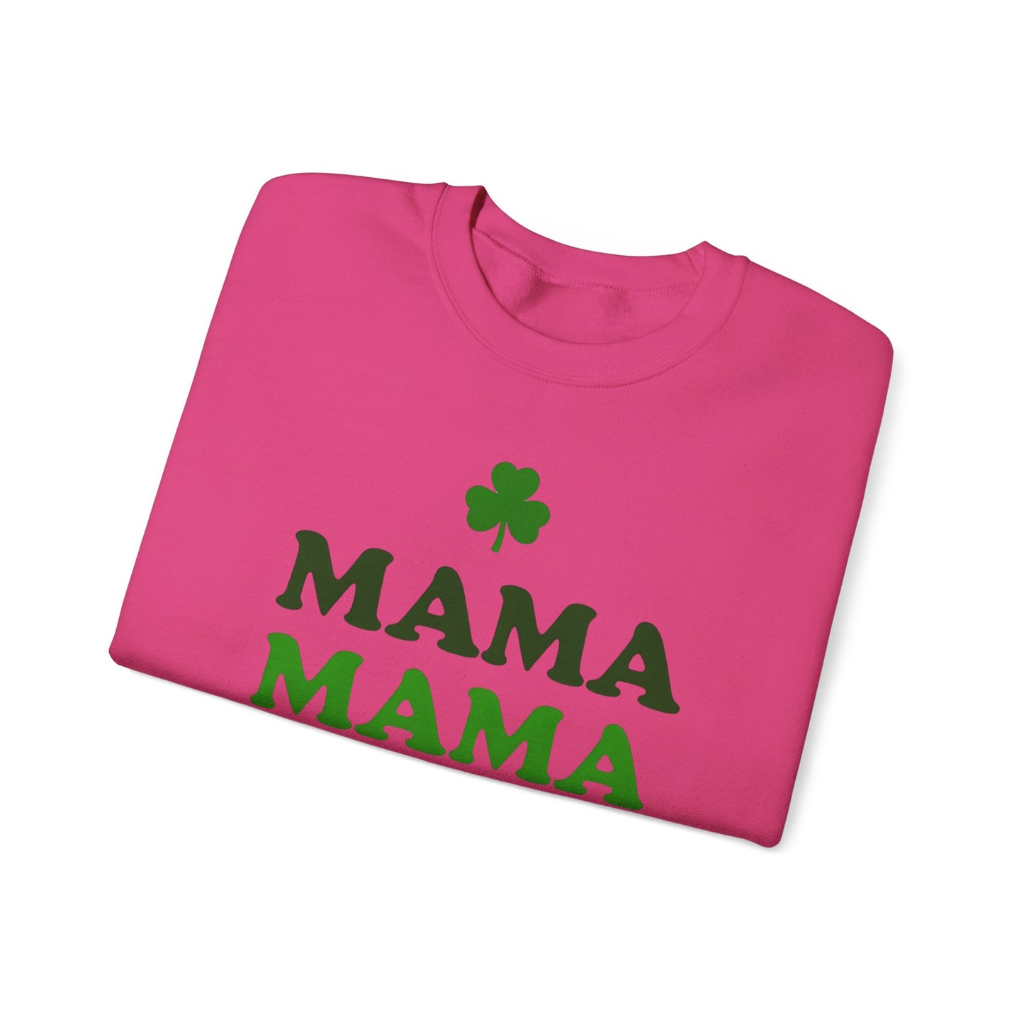 St. Patrick's Day Mama Crewneck Sweatshirt - Unisex, Comfortable, Festive