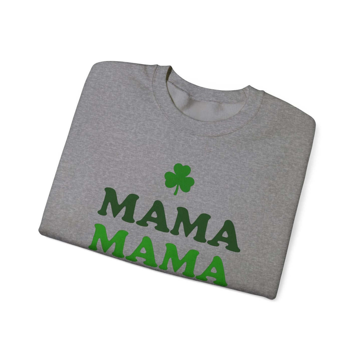 St. Patrick's Day Mama Crewneck Sweatshirt - Unisex, Comfortable, Festive