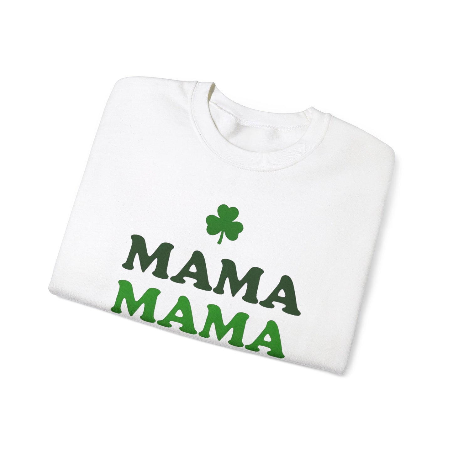 St. Patrick's Day Mama Crewneck Sweatshirt - Unisex, Comfortable, Festive