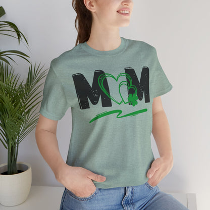 Mom Heart Clover Unisex Jersey T-Shirt