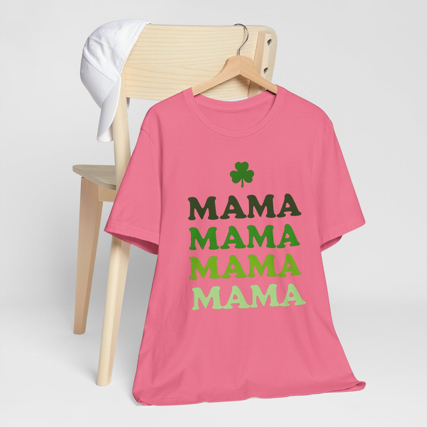 St. Patrick's Day 'Mama' Stacked Tee - Unisex Short Sleeve T-Shirt