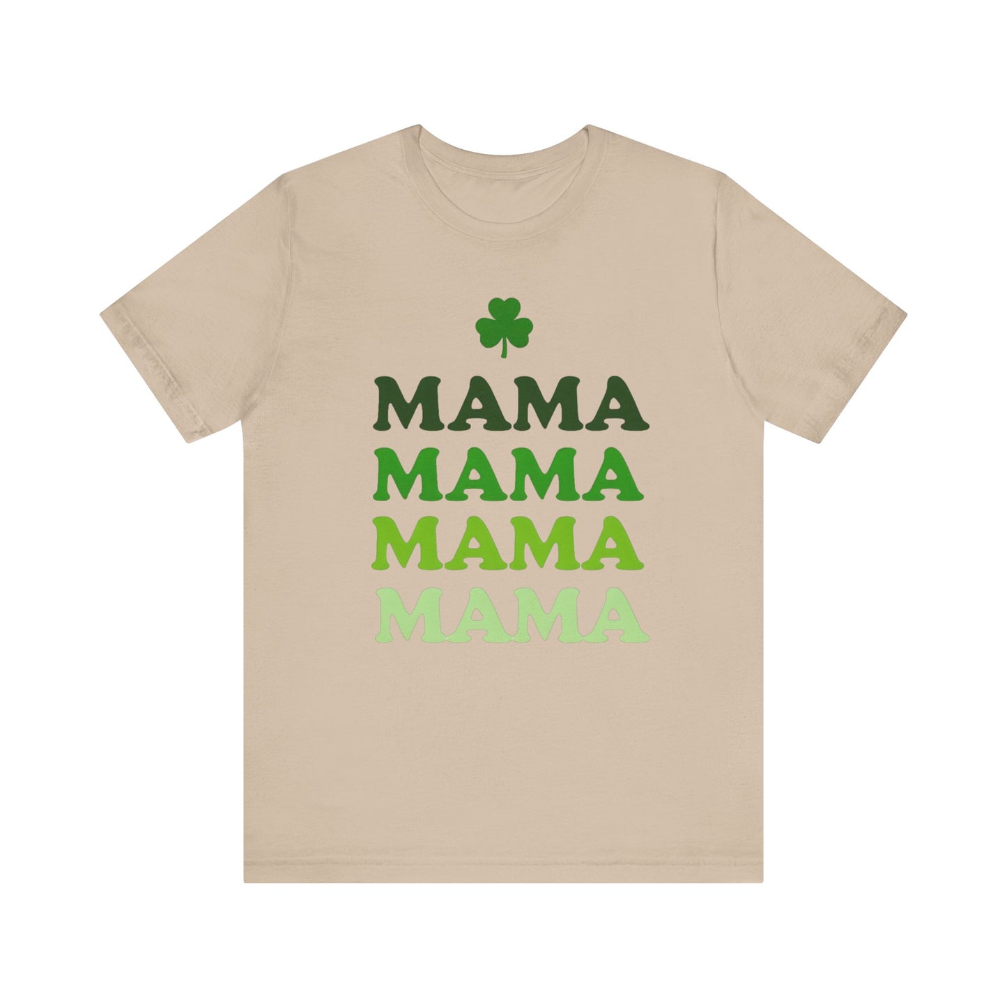 St. Patrick's Day 'Mama' Stacked Tee - Unisex Short Sleeve T-Shirt