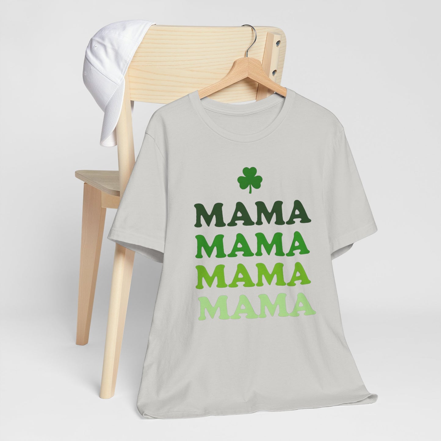 St. Patrick's Day 'Mama' Stacked Tee - Unisex Short Sleeve T-Shirt