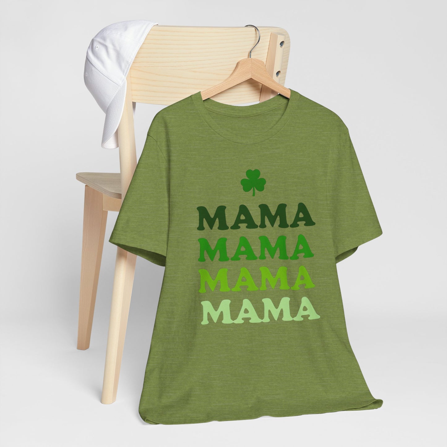 St. Patrick's Day 'Mama' Stacked Tee - Unisex Short Sleeve T-Shirt