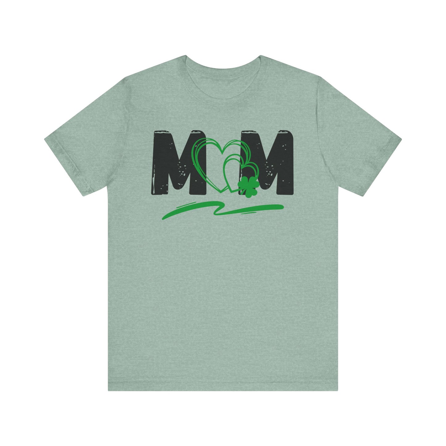 Mom Heart Clover Unisex Jersey T-Shirt