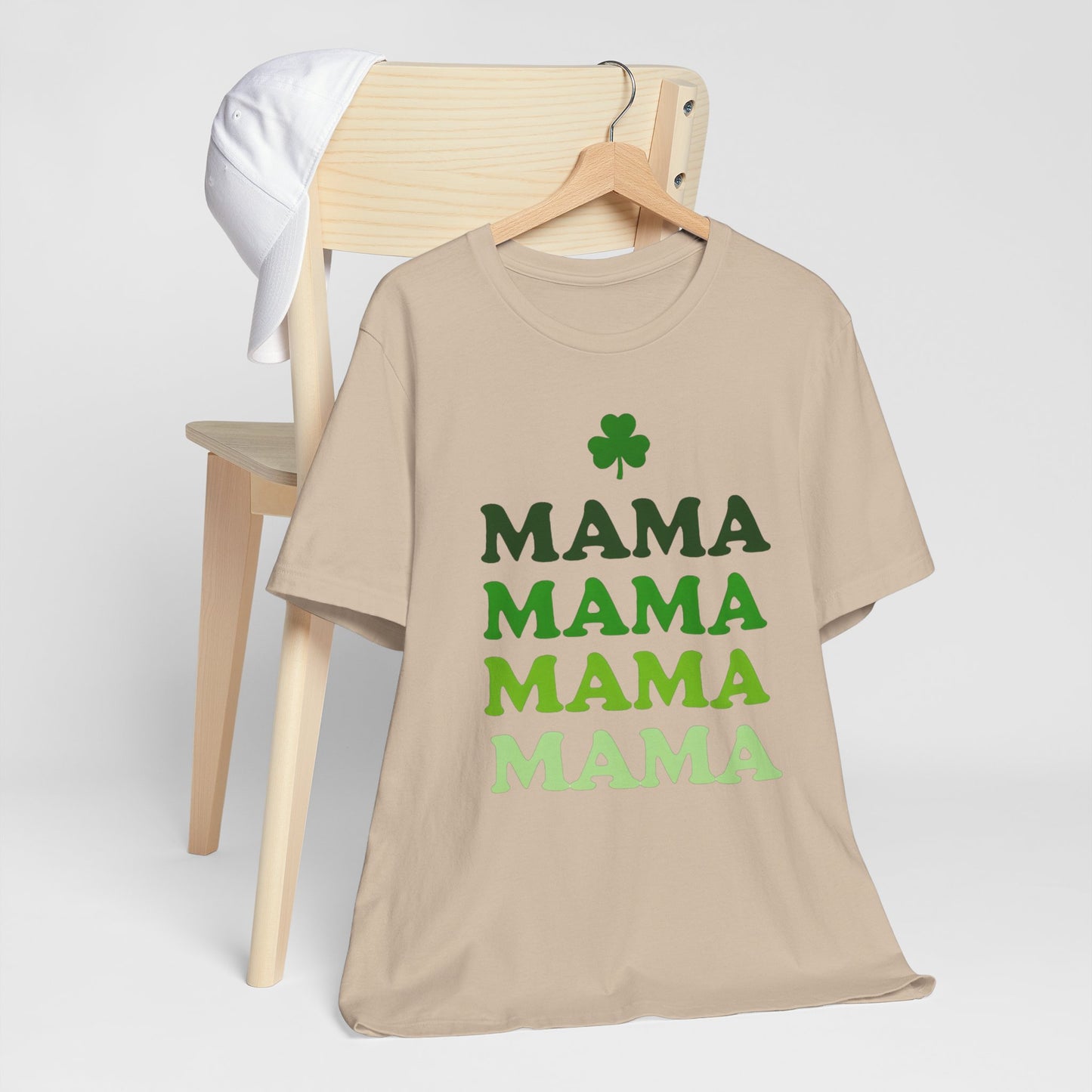 St. Patrick's Day 'Mama' Stacked Tee - Unisex Short Sleeve T-Shirt