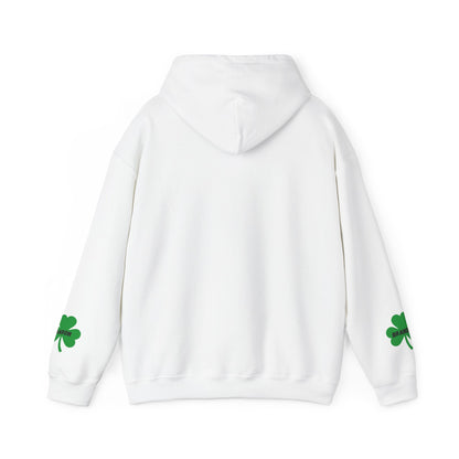 St. Patrick's Day Mom Hoodie - Unisex Heavy Blend™ Sweatshirt with Heart Design
