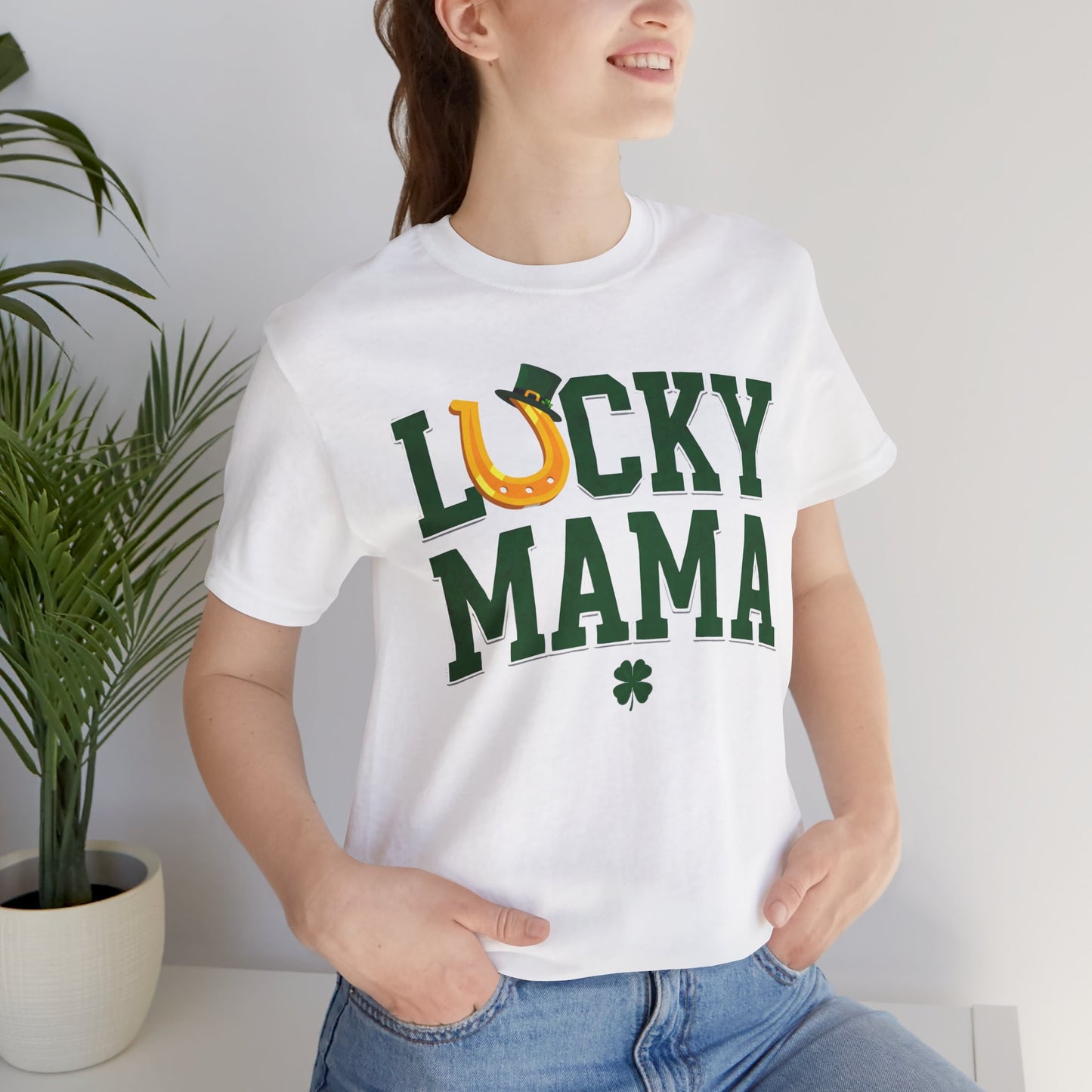 Lucky Mama Unisex Jersey Tee - Perfect for St. Patrick's Day!