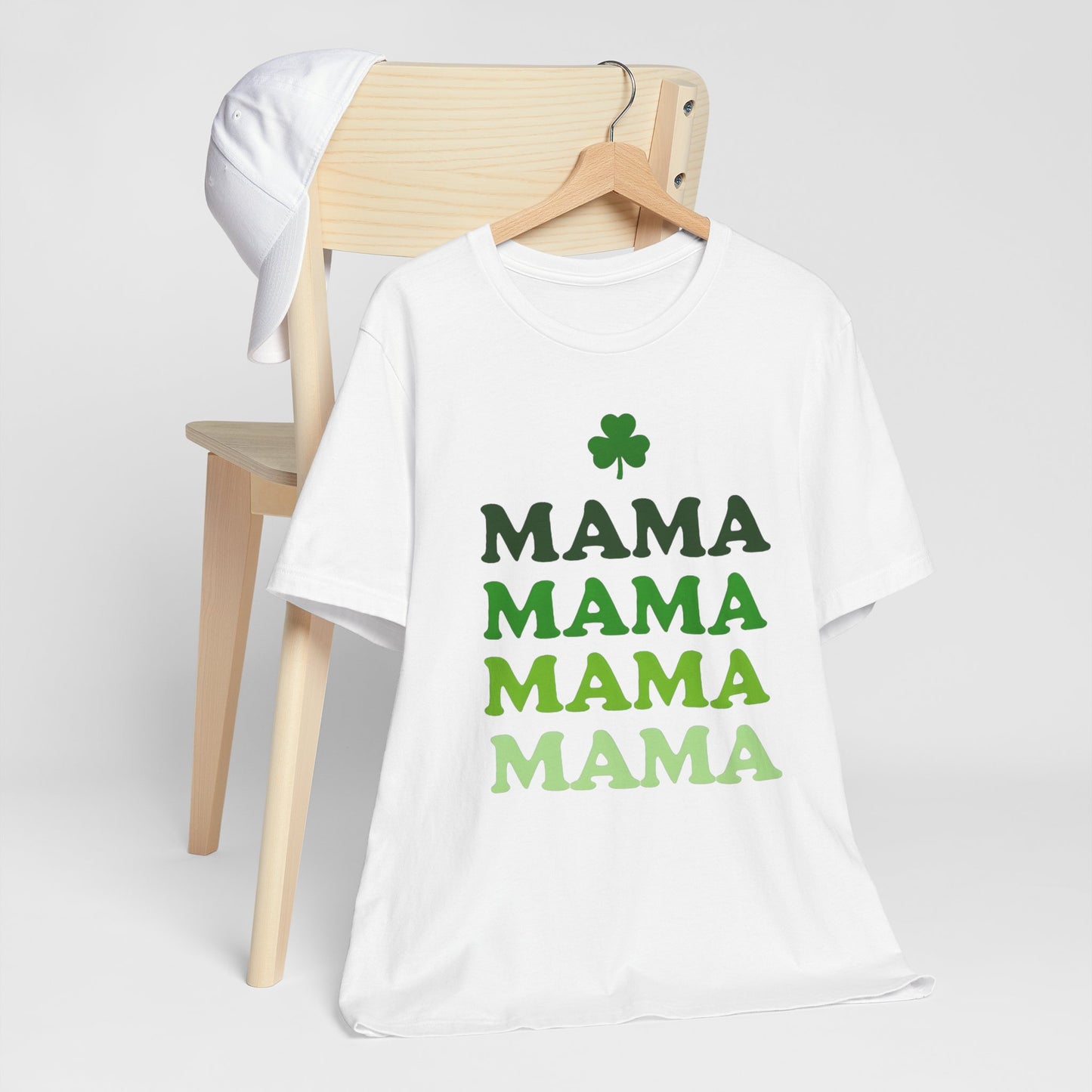 St. Patrick's Day 'Mama' Stacked Tee - Unisex Short Sleeve T-Shirt