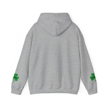 St. Patrick's Day Mom Hoodie - Unisex Heavy Blend™ Sweatshirt with Heart Design