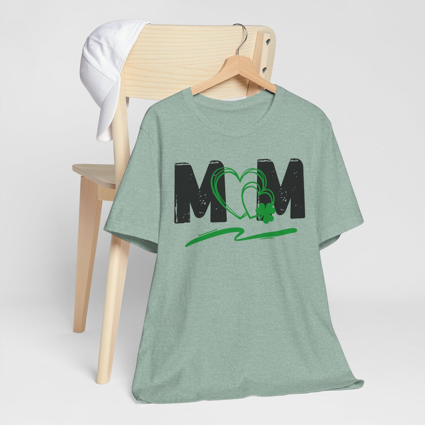 Mom Heart Clover Unisex Jersey T-Shirt