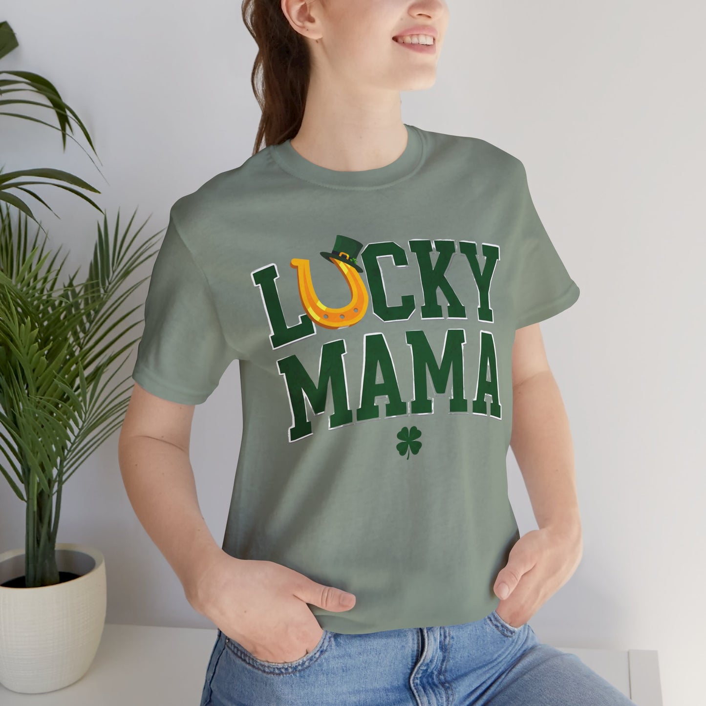 Lucky Mama Unisex Jersey Tee - Perfect for St. Patrick's Day!