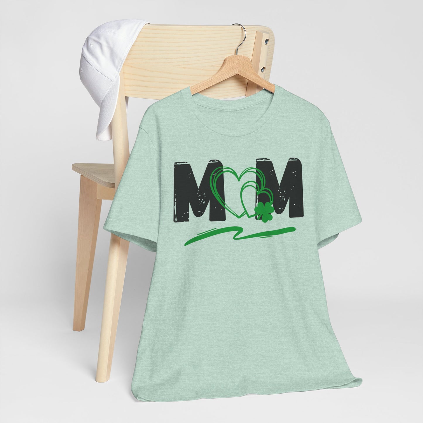 Mom Heart Clover Unisex Jersey T-Shirt