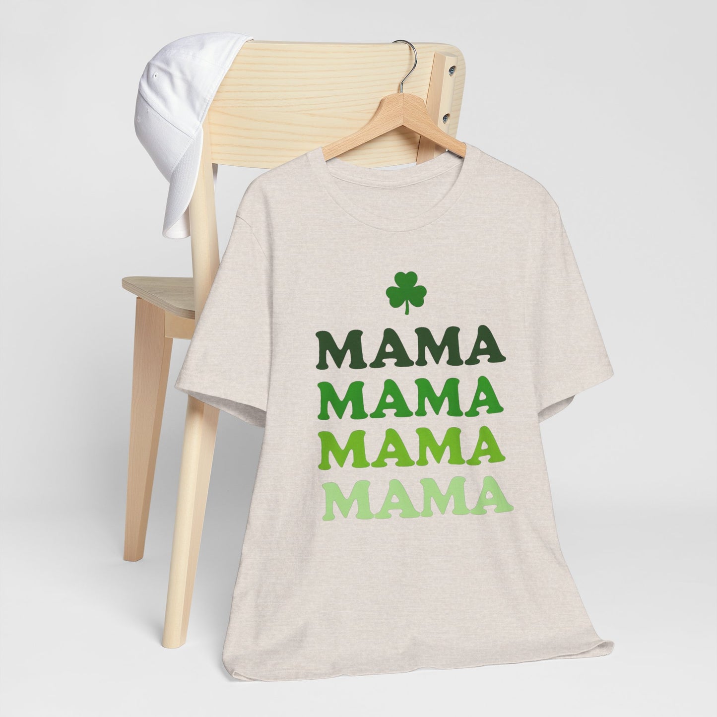 St. Patrick's Day 'Mama' Stacked Tee - Unisex Short Sleeve T-Shirt