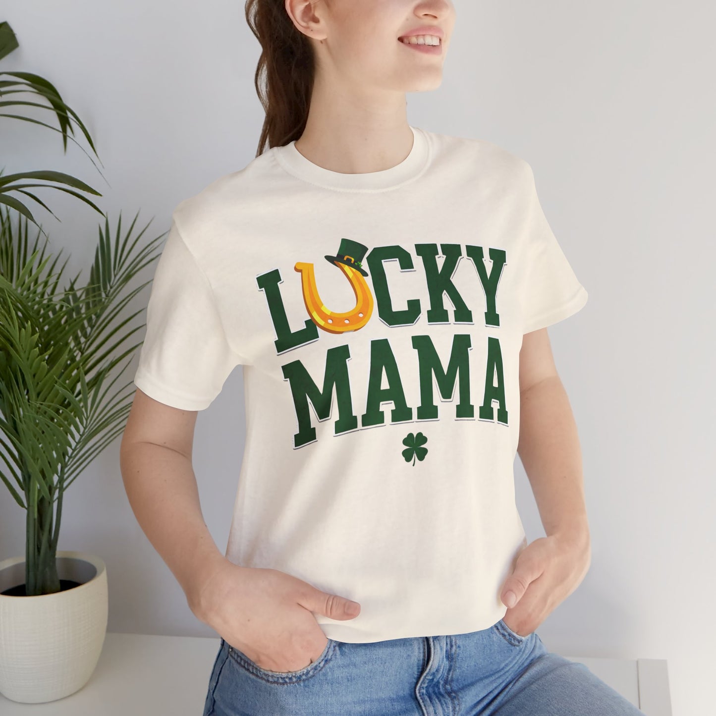 Lucky Mama Unisex Jersey Tee - Perfect for St. Patrick's Day!