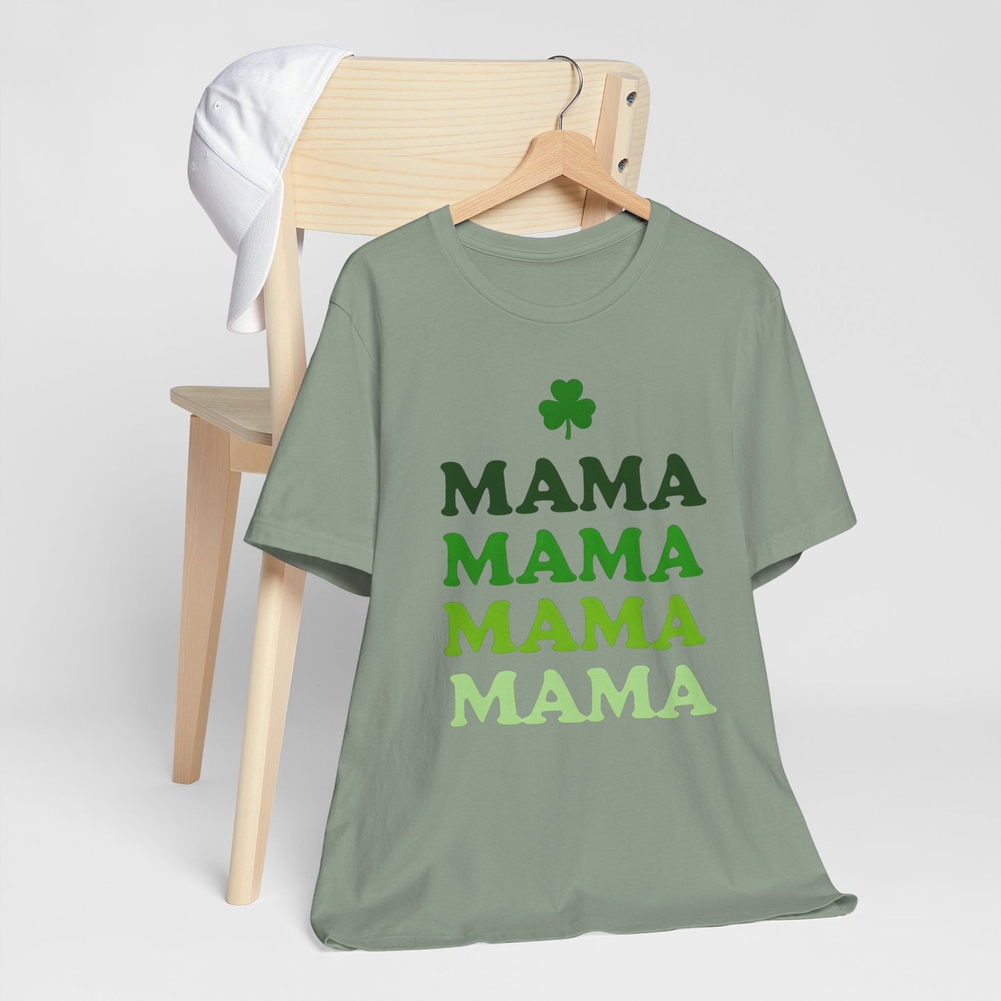 St. Patrick's Day 'Mama' Stacked Tee - Unisex Short Sleeve T-Shirt
