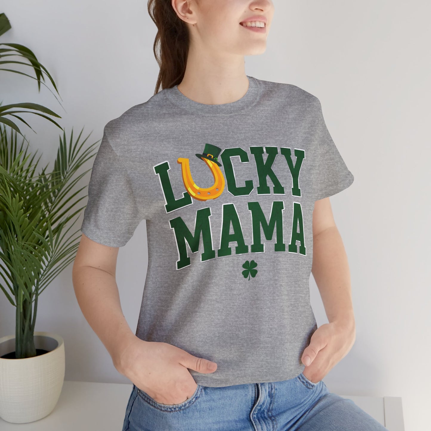 Lucky Mama Unisex Jersey Tee - Perfect for St. Patrick's Day!