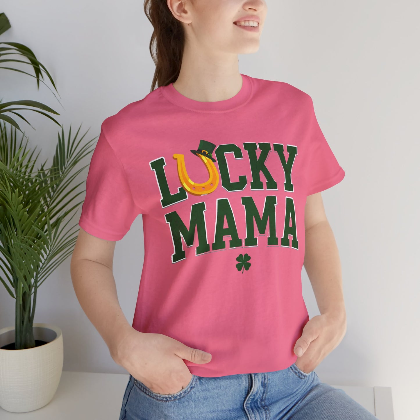 Lucky Mama Unisex Jersey Tee - Perfect for St. Patrick's Day!
