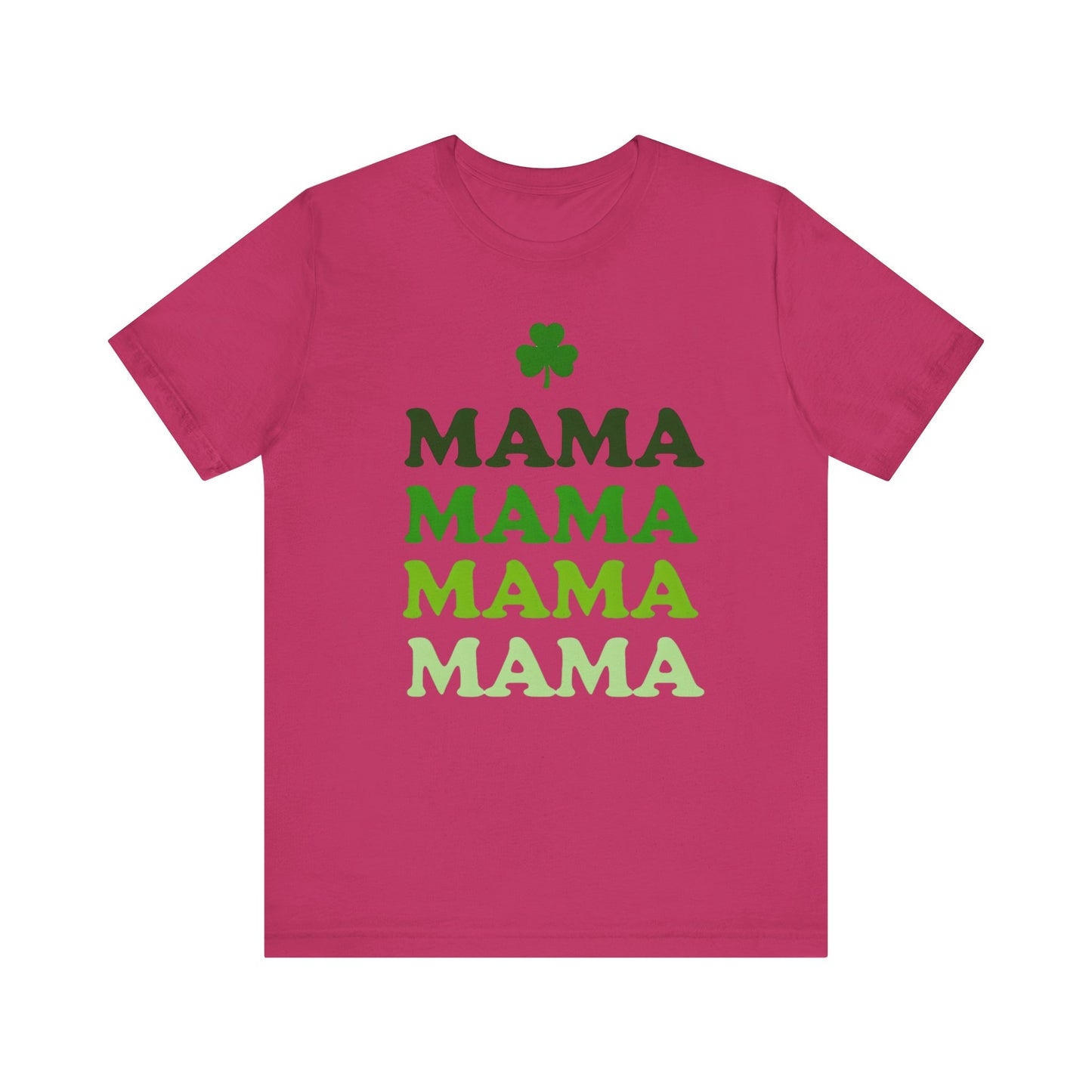 St. Patrick's Day 'Mama' Stacked Tee - Unisex Short Sleeve T-Shirt