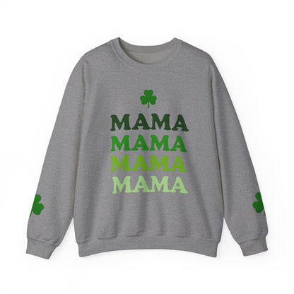 St. Patrick's Day Mama Crewneck Sweatshirt - Unisex, Comfortable, Festive