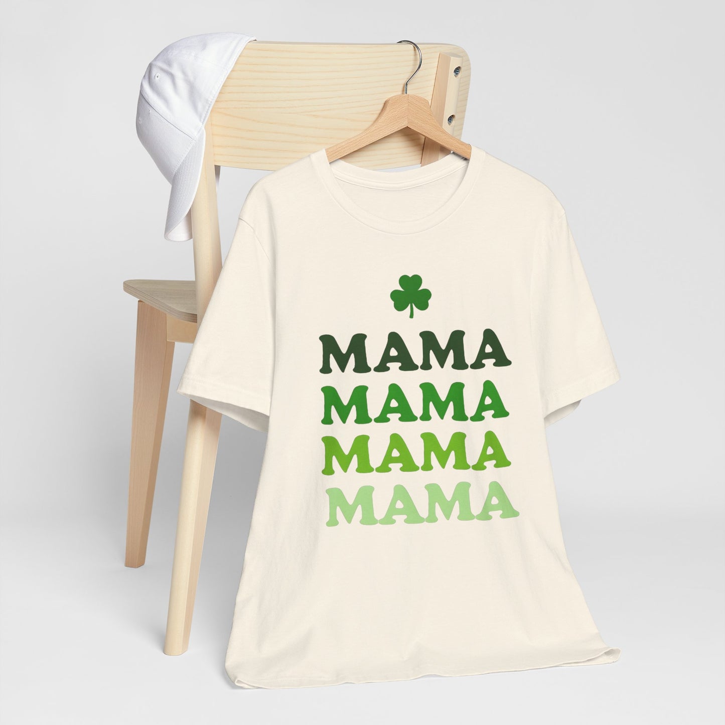 St. Patrick's Day 'Mama' Stacked Tee - Unisex Short Sleeve T-Shirt