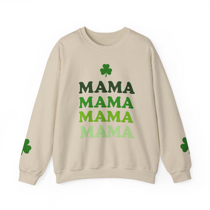 St. Patrick's Day Mama Crewneck Sweatshirt - Unisex, Comfortable, Festive