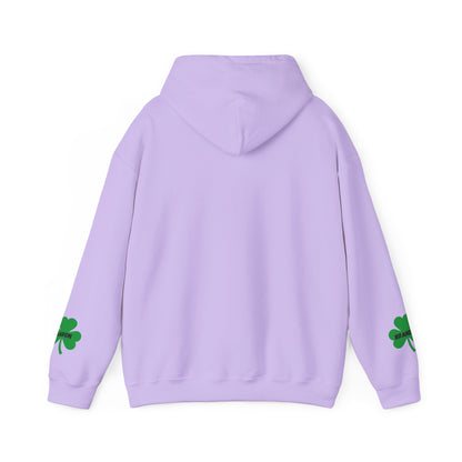 St. Patrick's Day Mom Hoodie - Unisex Heavy Blend™ Sweatshirt with Heart Design