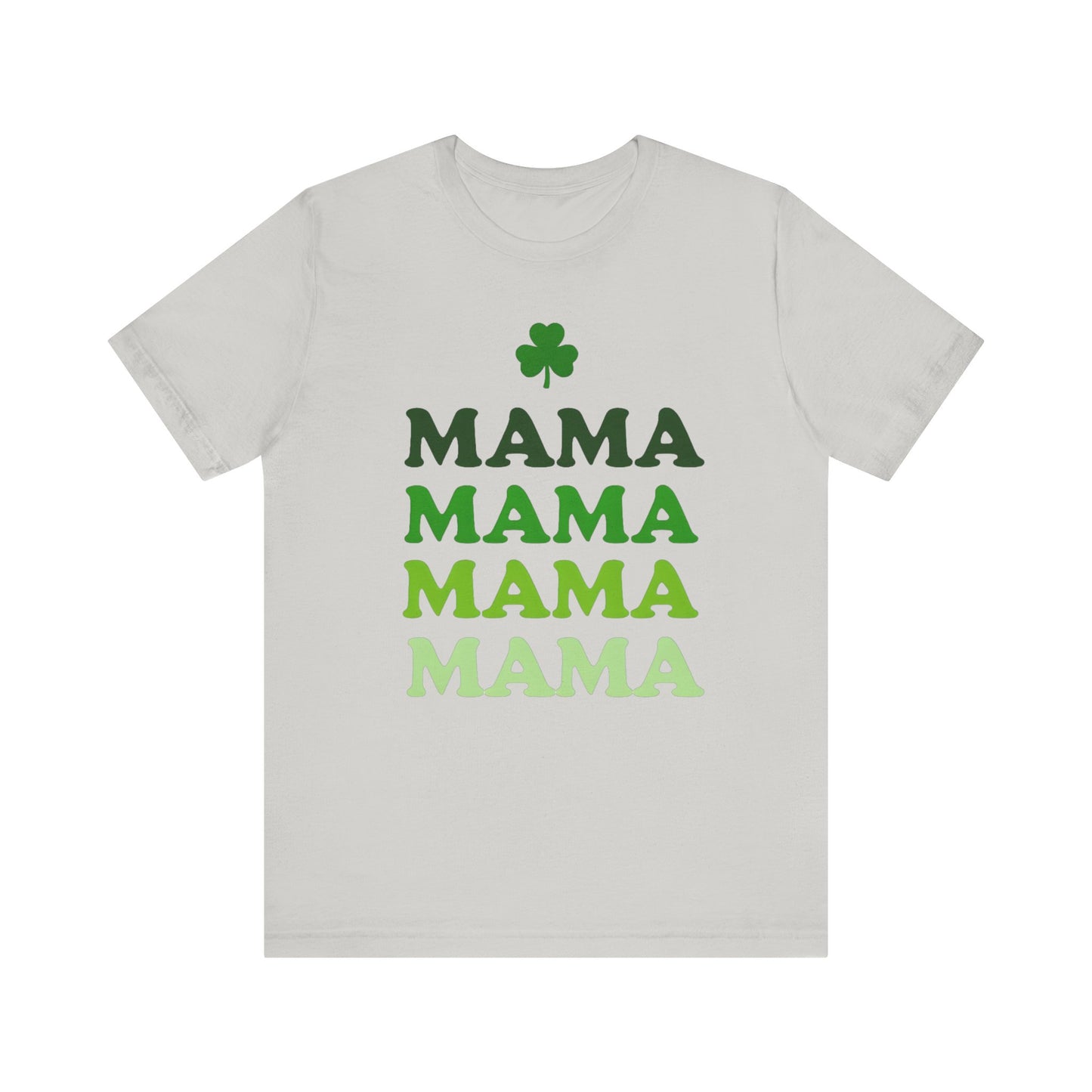 St. Patrick's Day 'Mama' Stacked Tee - Unisex Short Sleeve T-Shirt