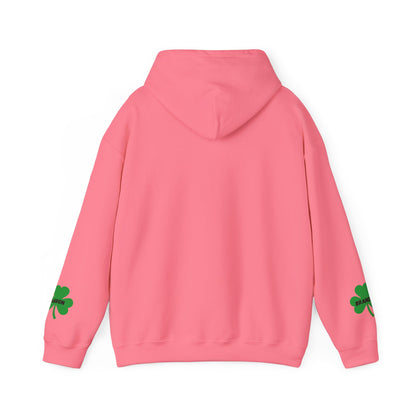 St. Patrick's Day Mom Hoodie - Unisex Heavy Blend™ Sweatshirt with Heart Design