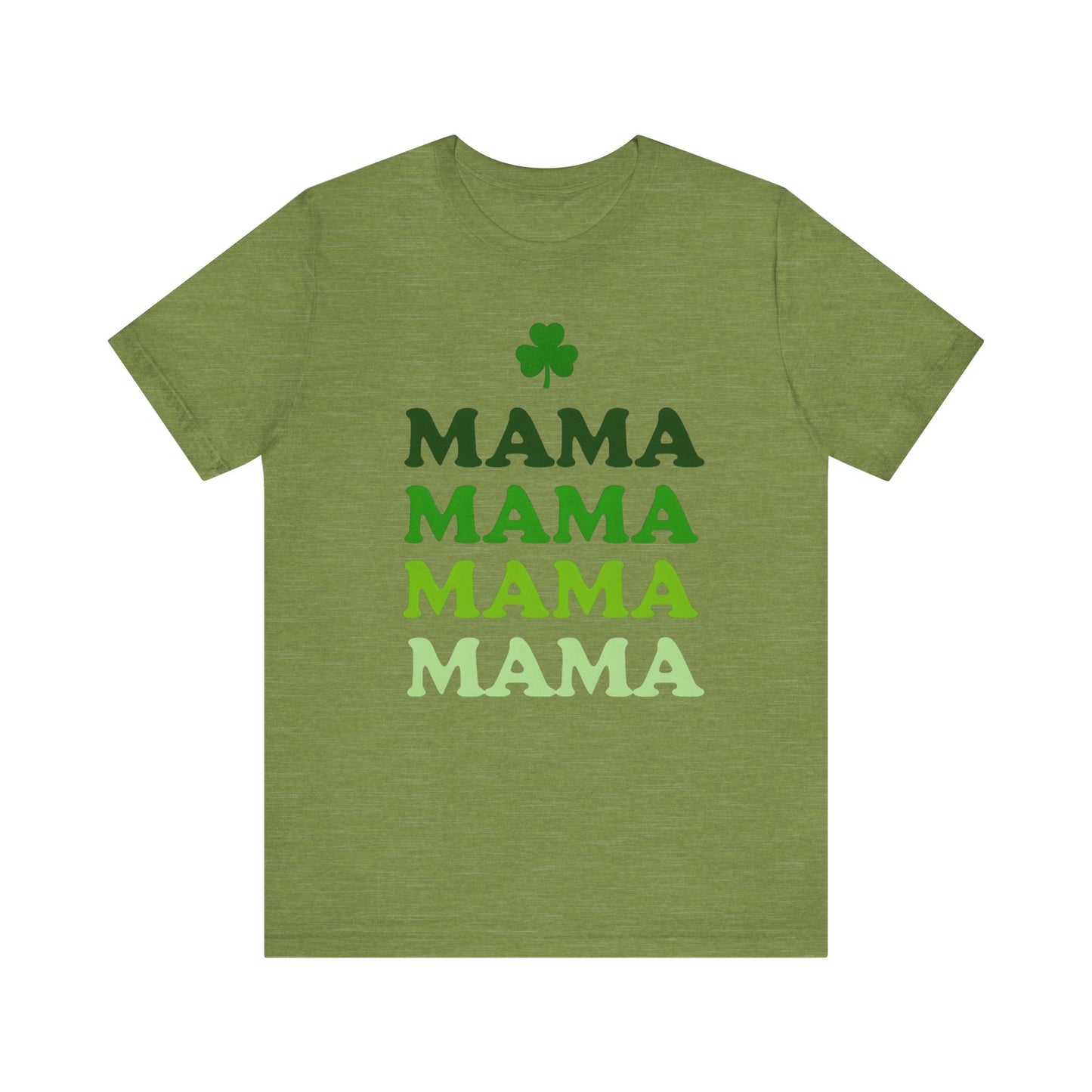 St. Patrick's Day 'Mama' Stacked Tee - Unisex Short Sleeve T-Shirt