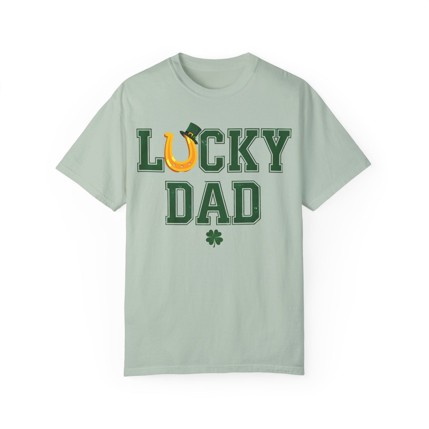 Lucky Dad Distressed Unisex T-Shirt - St. Patrick's Day Casual Wear