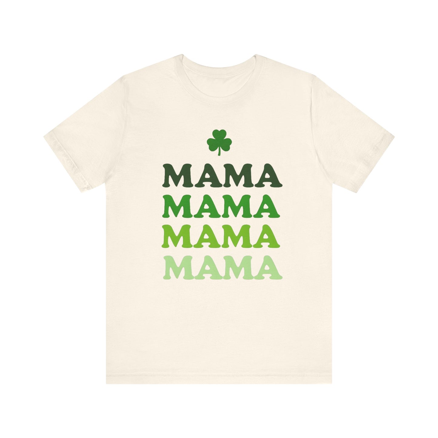 St. Patrick's Day 'Mama' Stacked Tee - Unisex Short Sleeve T-Shirt