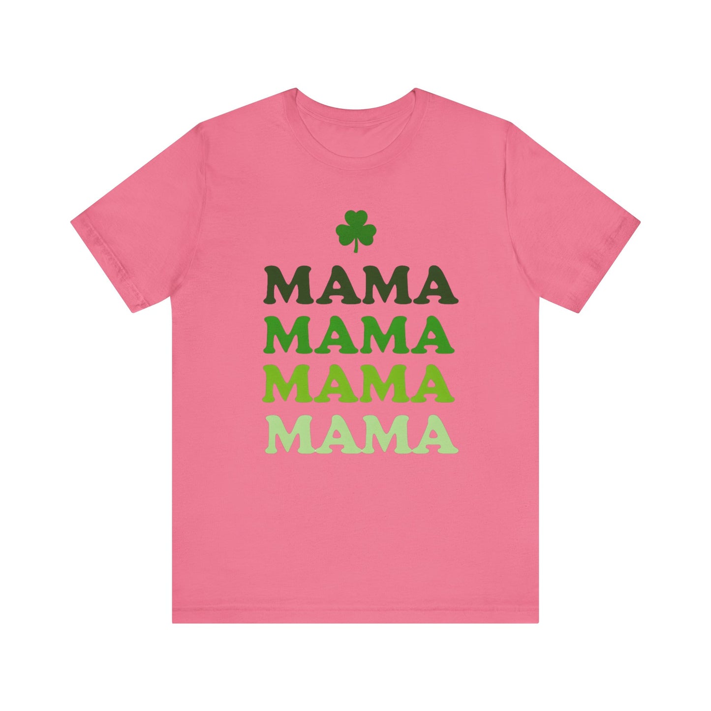 St. Patrick's Day 'Mama' Stacked Tee - Unisex Short Sleeve T-Shirt