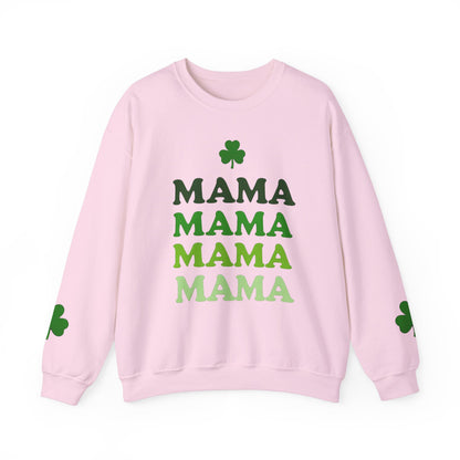 St. Patrick's Day Mama Crewneck Sweatshirt - Unisex, Comfortable, Festive
