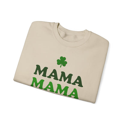 St. Patrick's Day Mama Crewneck Sweatshirt - Unisex, Comfortable, Festive